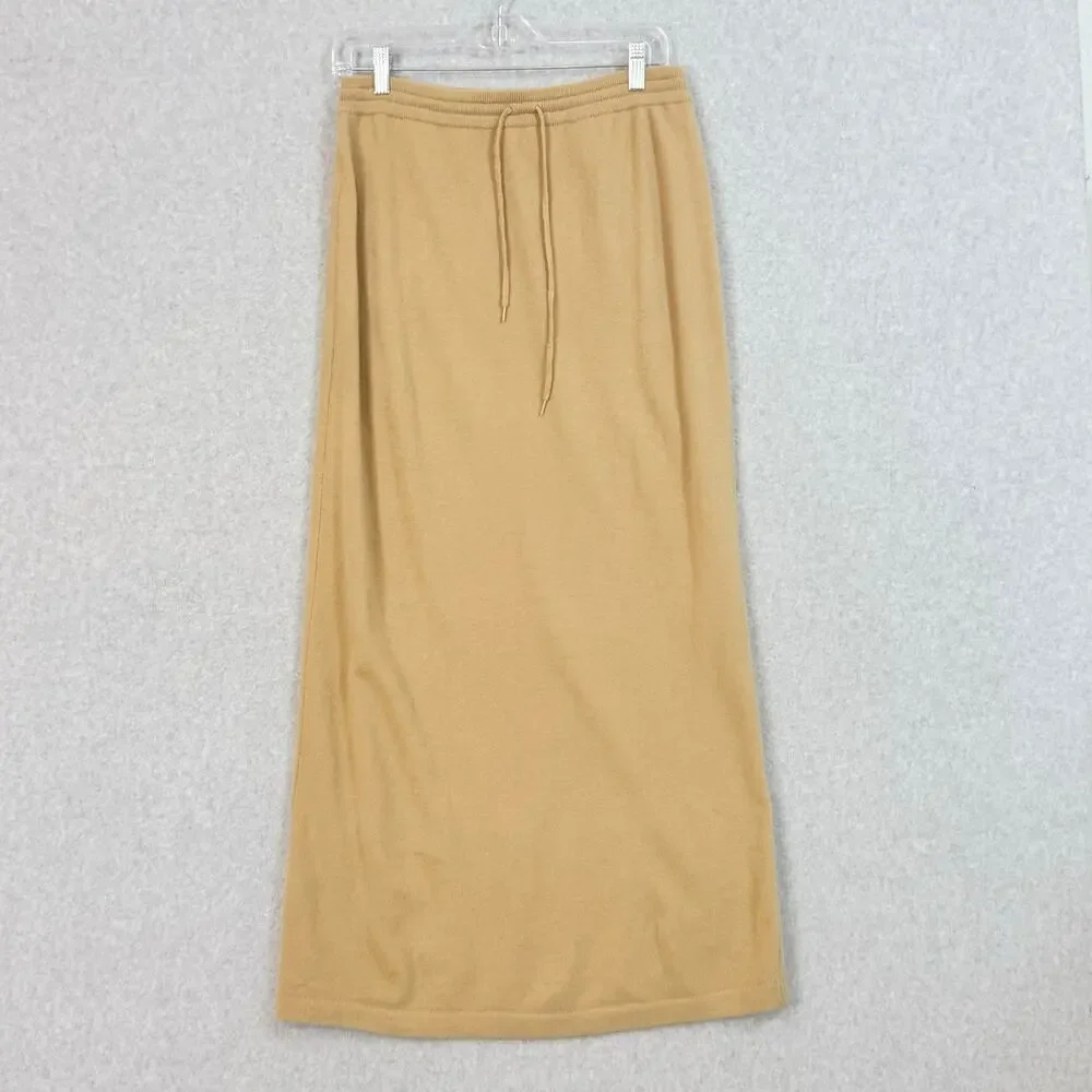 Lauren Ralph Lauren Merino Wool Angora Cashmere Maxi Skirt Size M Quiet Luxury